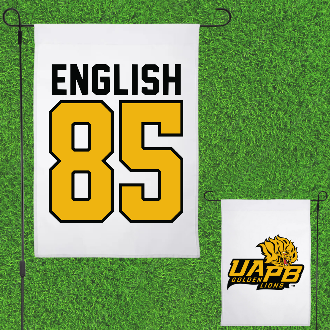 University of Arkansas-Pine Bluff Football White Garden Flag - #85 Kevin English