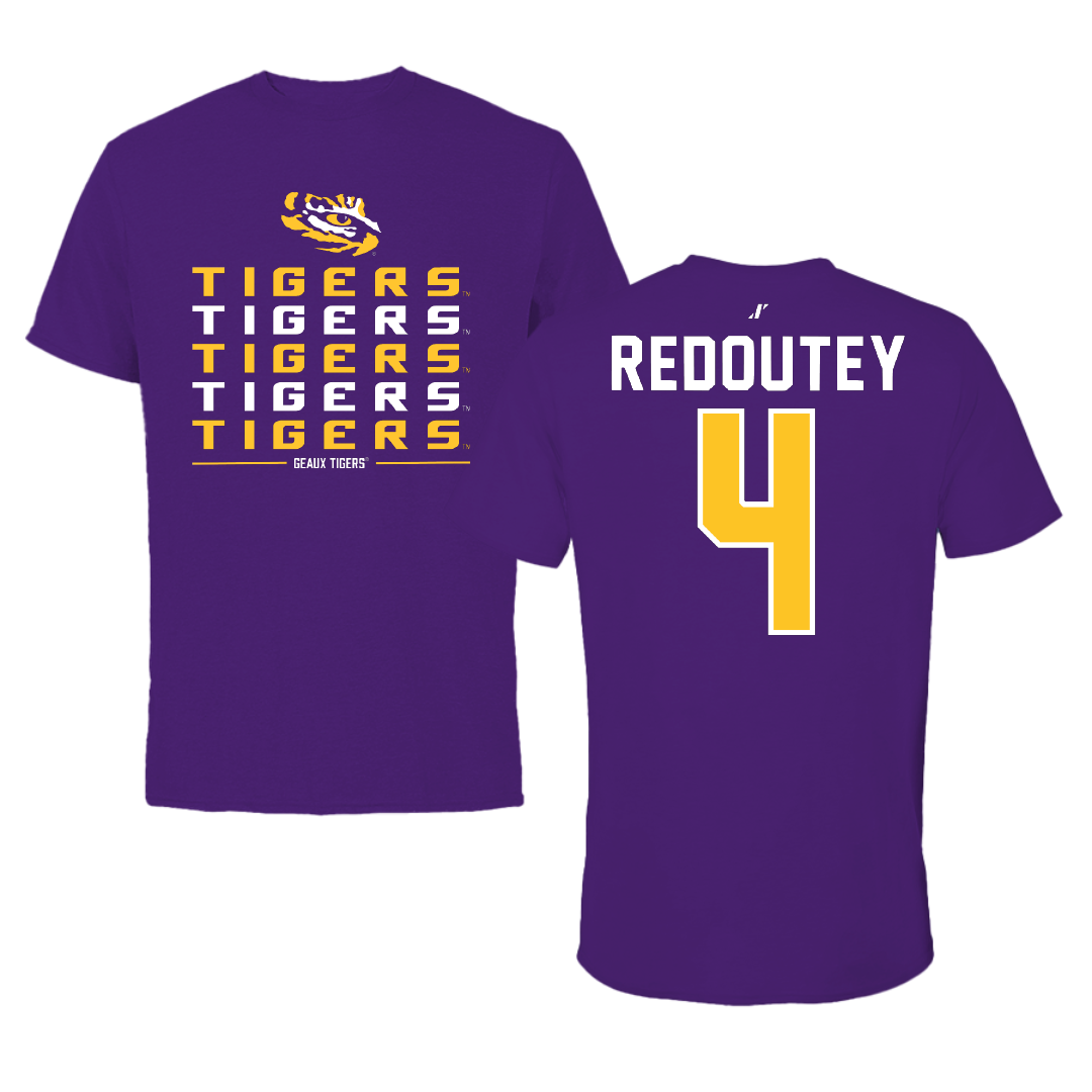Louisiana State University Softball Purple General Tee - #4 McKenzie Redoutey
