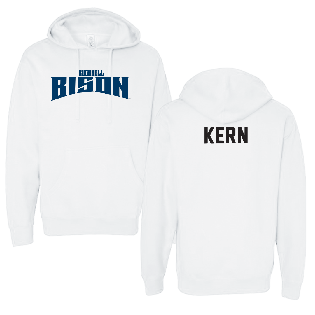 Bucknell University TF and XC White Classic Hoodie - Grant Kern