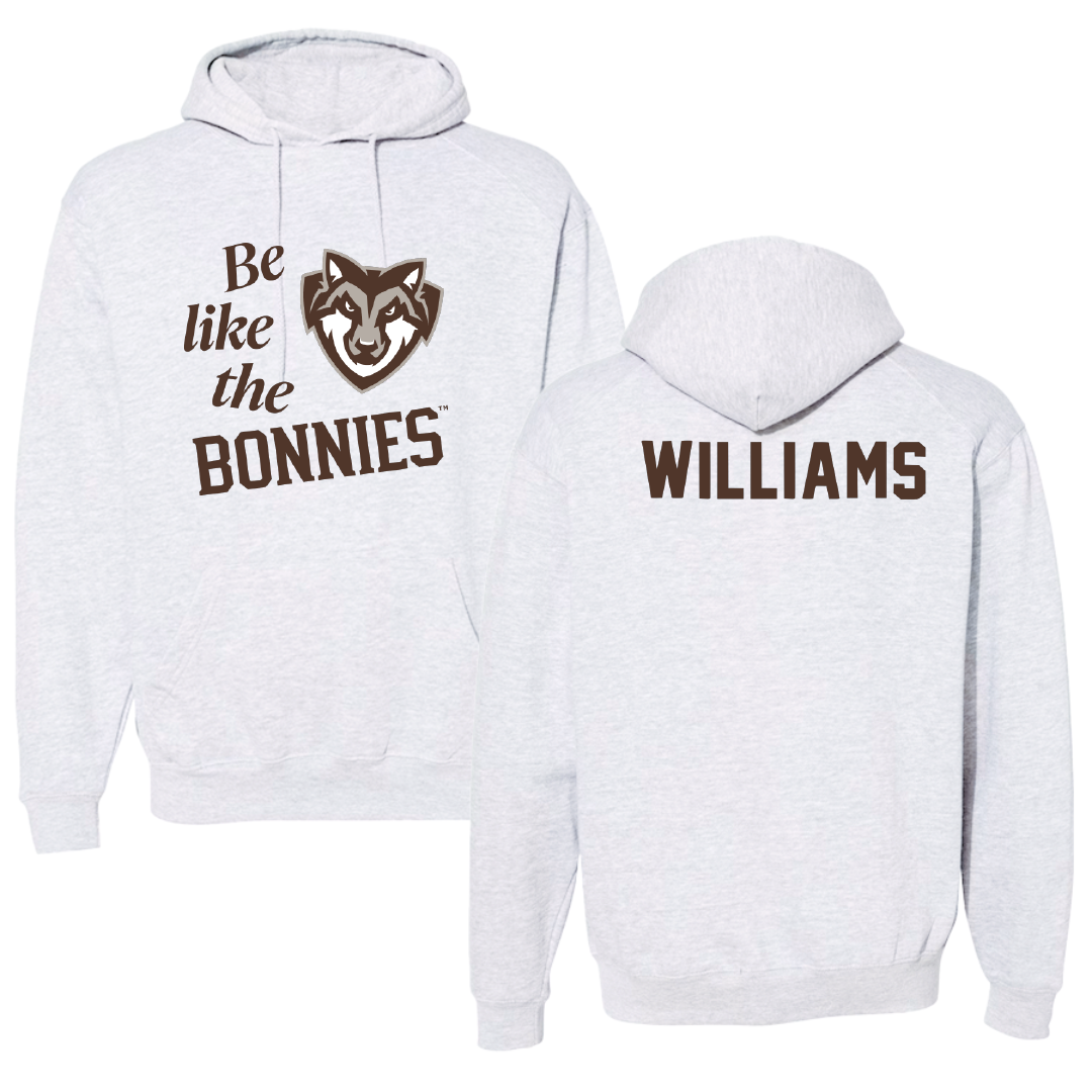 St. Bonaventure University Golf Light Gray Be Like Us Hoodie - Gabe Williams