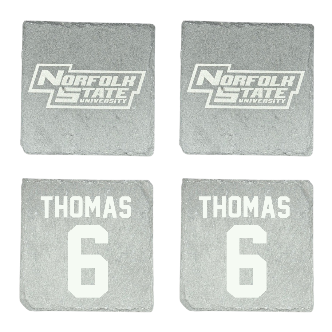 Norfolk State University Basketball Stone Coaster (4 Pack)  - #6 Jamarii Thomas