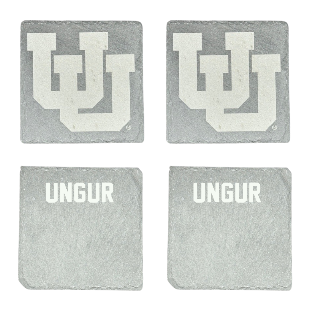 University of Utah Swimming & Diving Stone Coaster (4 Pack)  - Andrei Ungur