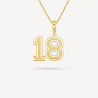 Gold Presidents Pendant and Chain - #18 Logan Runde