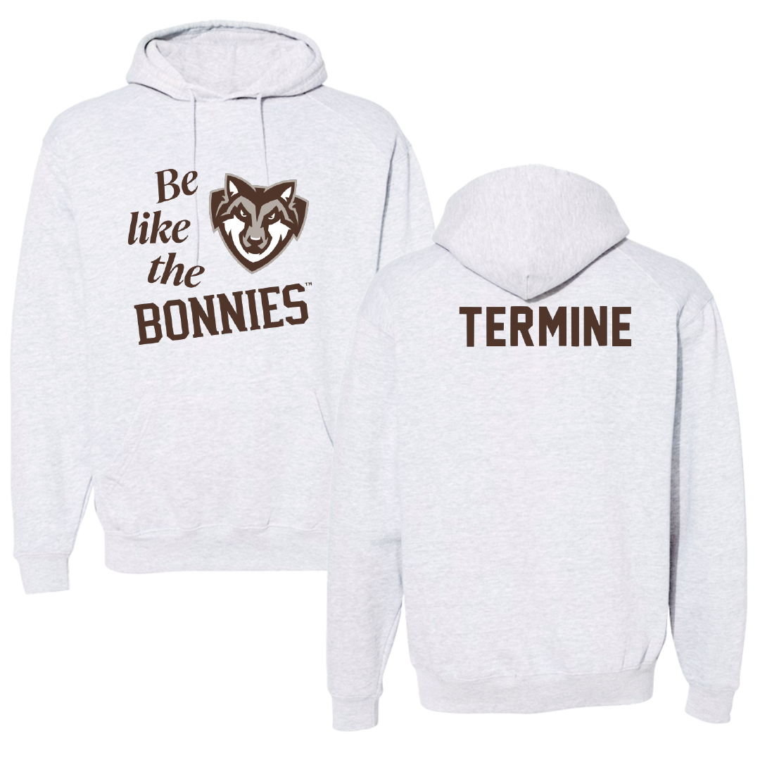 St. Bonaventure University Swimming & Diving Light Gray Be Like Us Hoodie - Luigi Termine