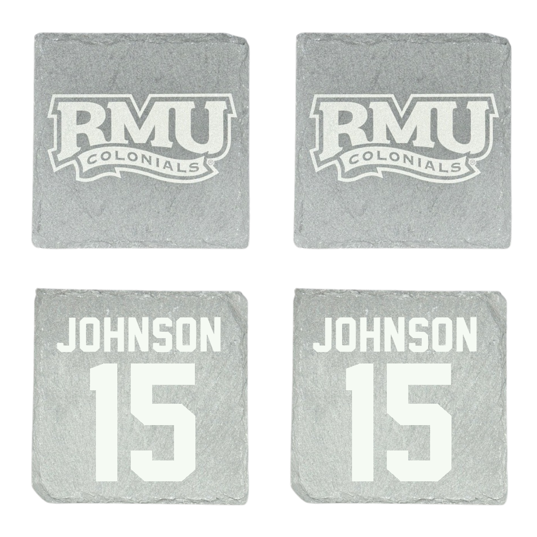 Robert Morris University Basketball Stone Coaster (4 Pack)  - #15 Natalie Johnson