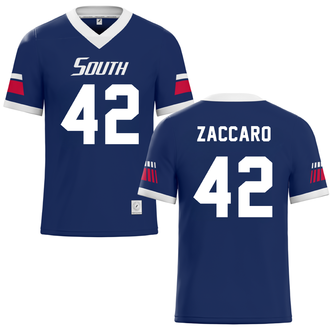 University of South Alabama Navy Football Jersey - #42 Anthony Zaccaro