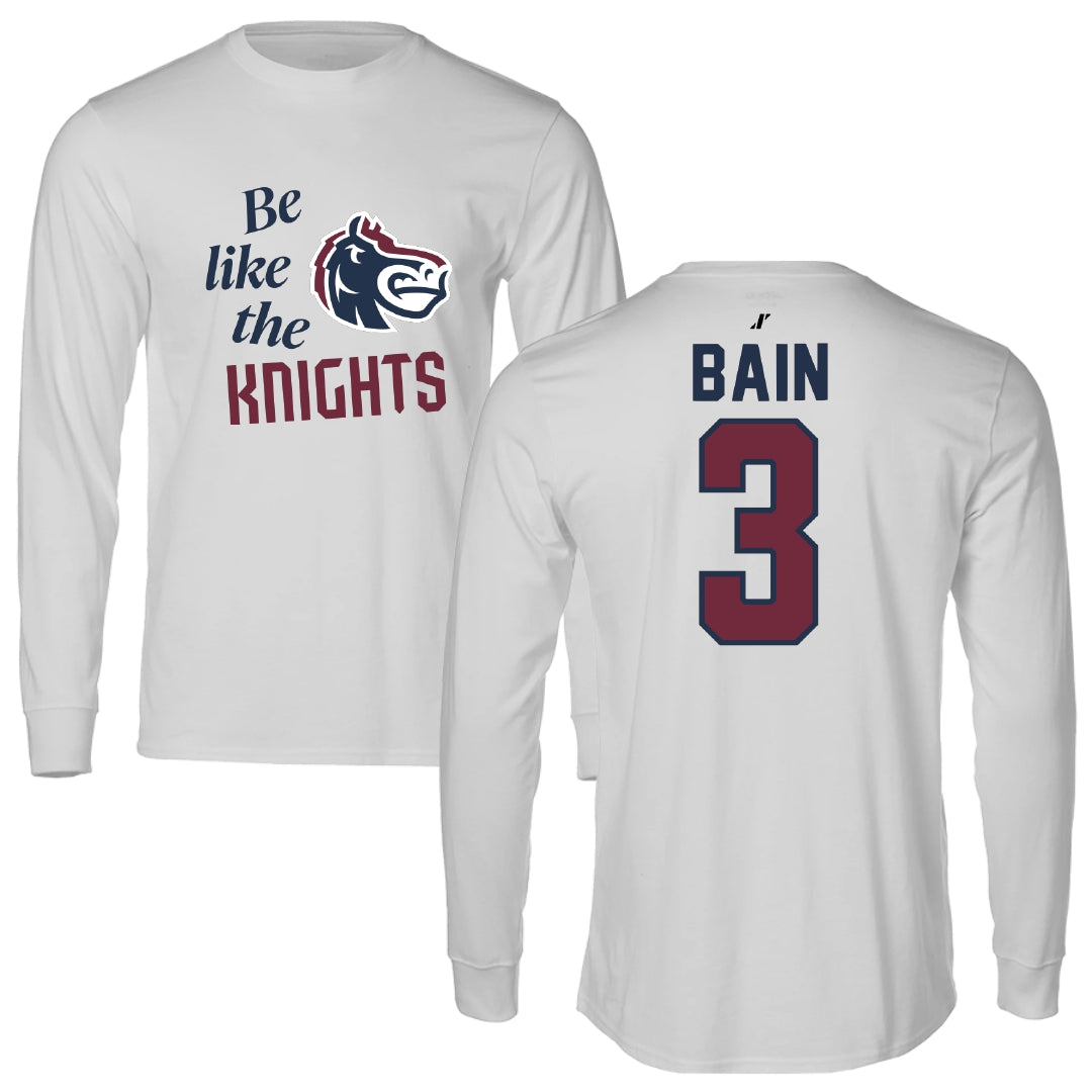 Fairleigh Dickinson University-Metropolitan Campus Volleyball Light Gray Be Like Us Long Sleeve - #3 Avery Bain
