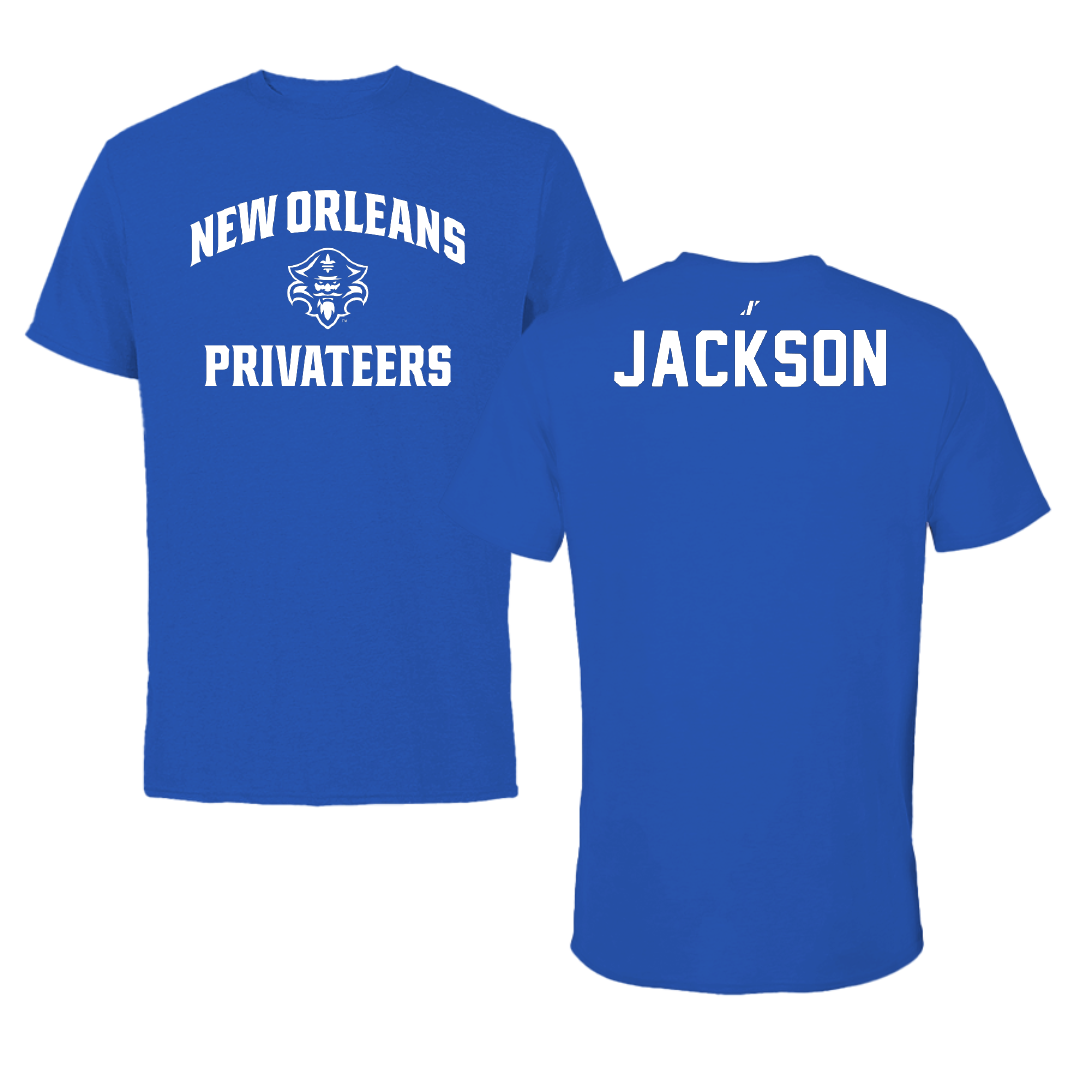 University of New Orleans POM Blue General Performance Tee - Jasmine Jackson