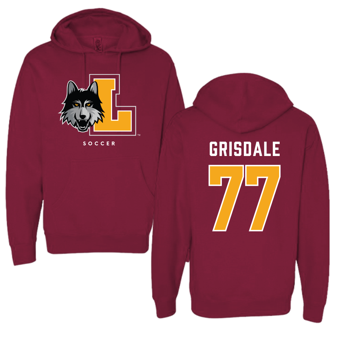 Loyola University-Chicago Soccer Maroon Hoodie - #77 Faith Grisdale