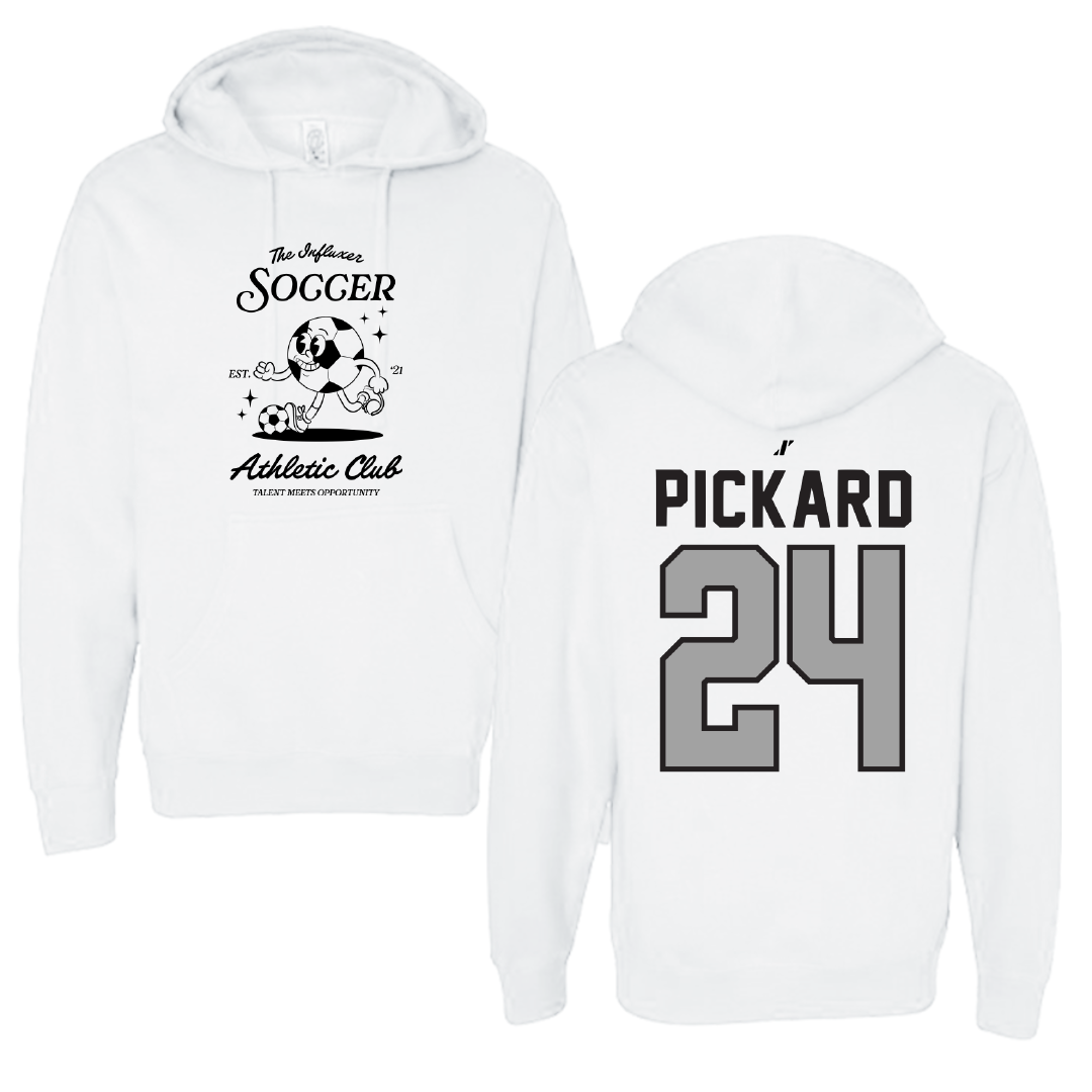 Soccer White Influxer Athletic Club Hoodie - #24 Kristin Pickard