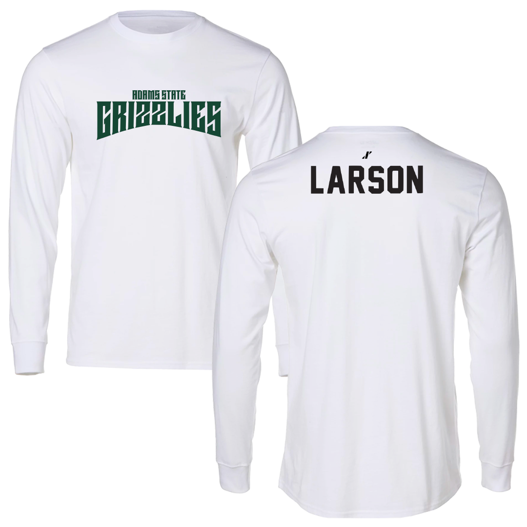 Adams State University Swimming & Diving White Classic Performance Long Sleeve - Kennedy Larson