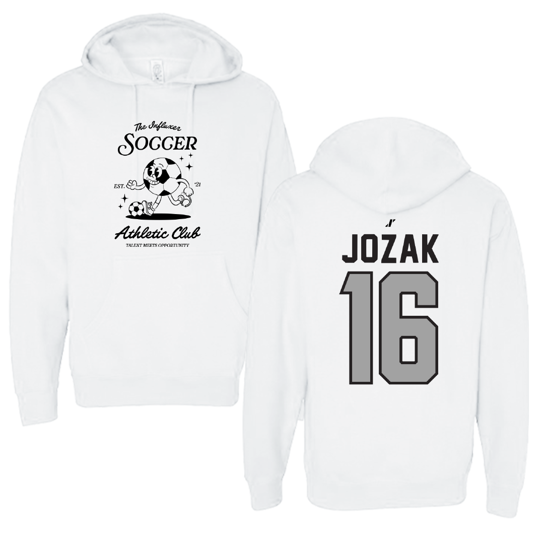 Soccer White Influxer Athletic Club Hoodie - #16 Emily Jozak