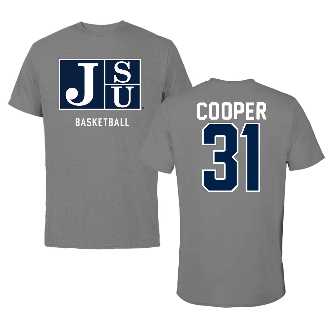 Jackson State University Basketball Gray Tee - #31 Zoe Cooper