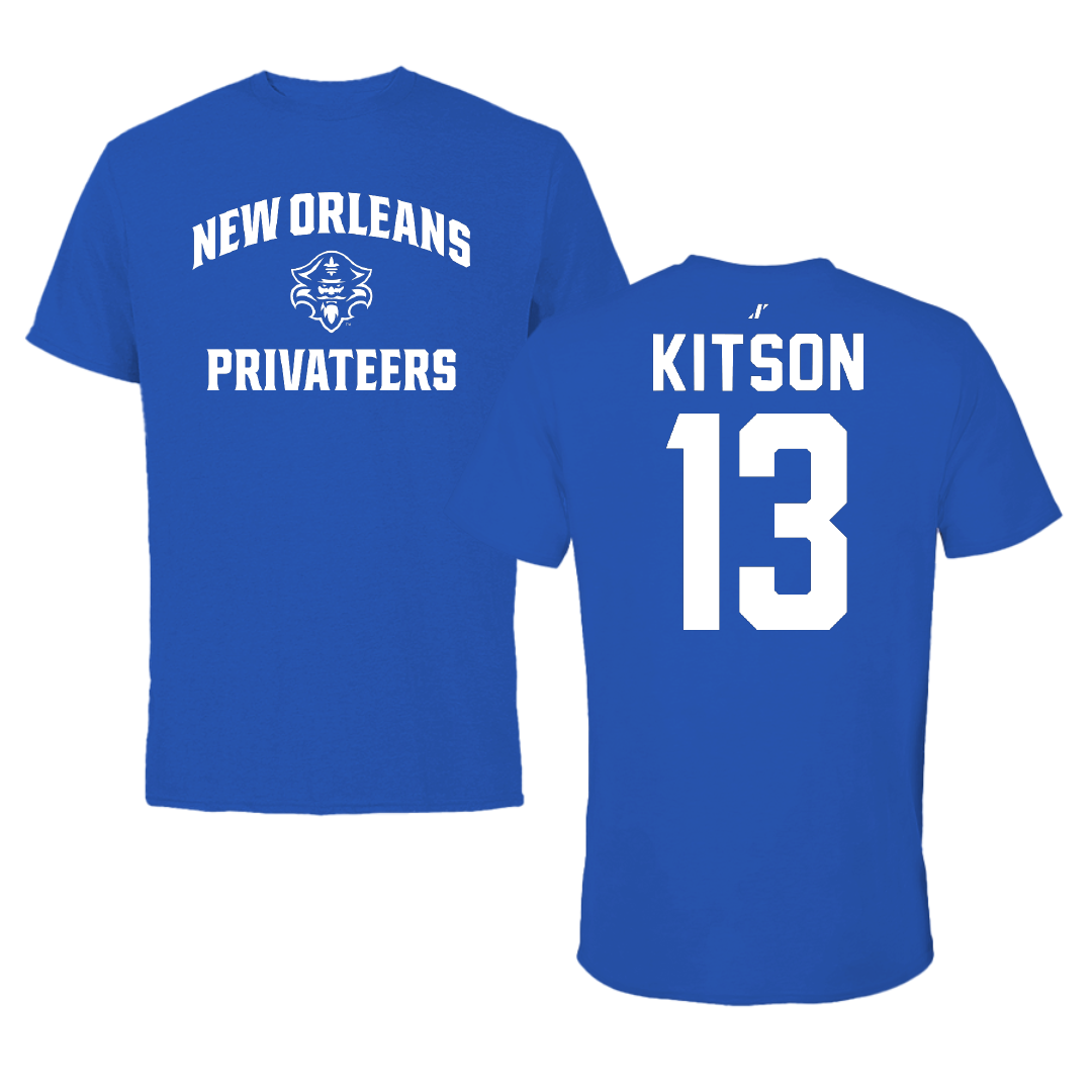 University of New Orleans Volleyball Blue General Performance Tee - #13 Irene Kitson