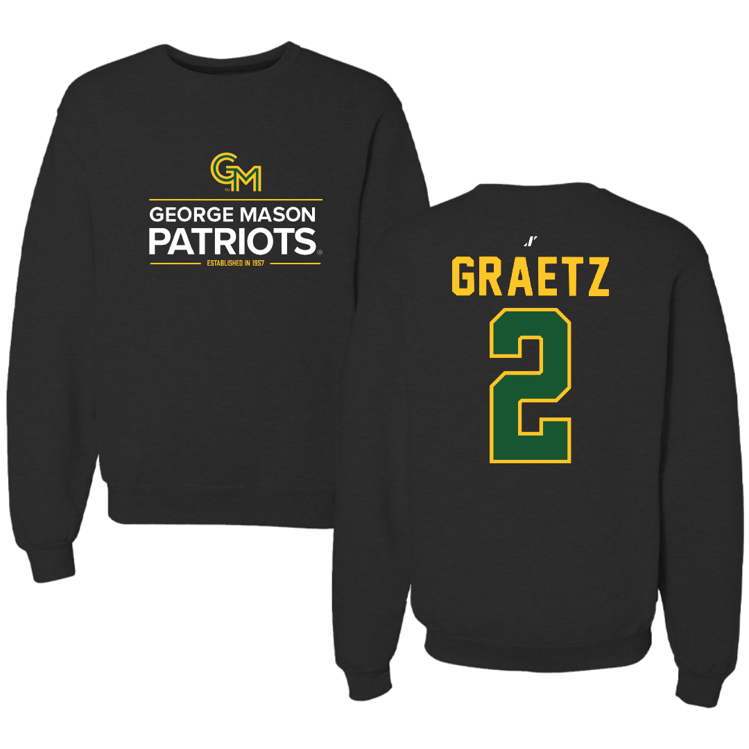 George Mason University Volleyball Black General Crewneck - #2 Haley Graetz