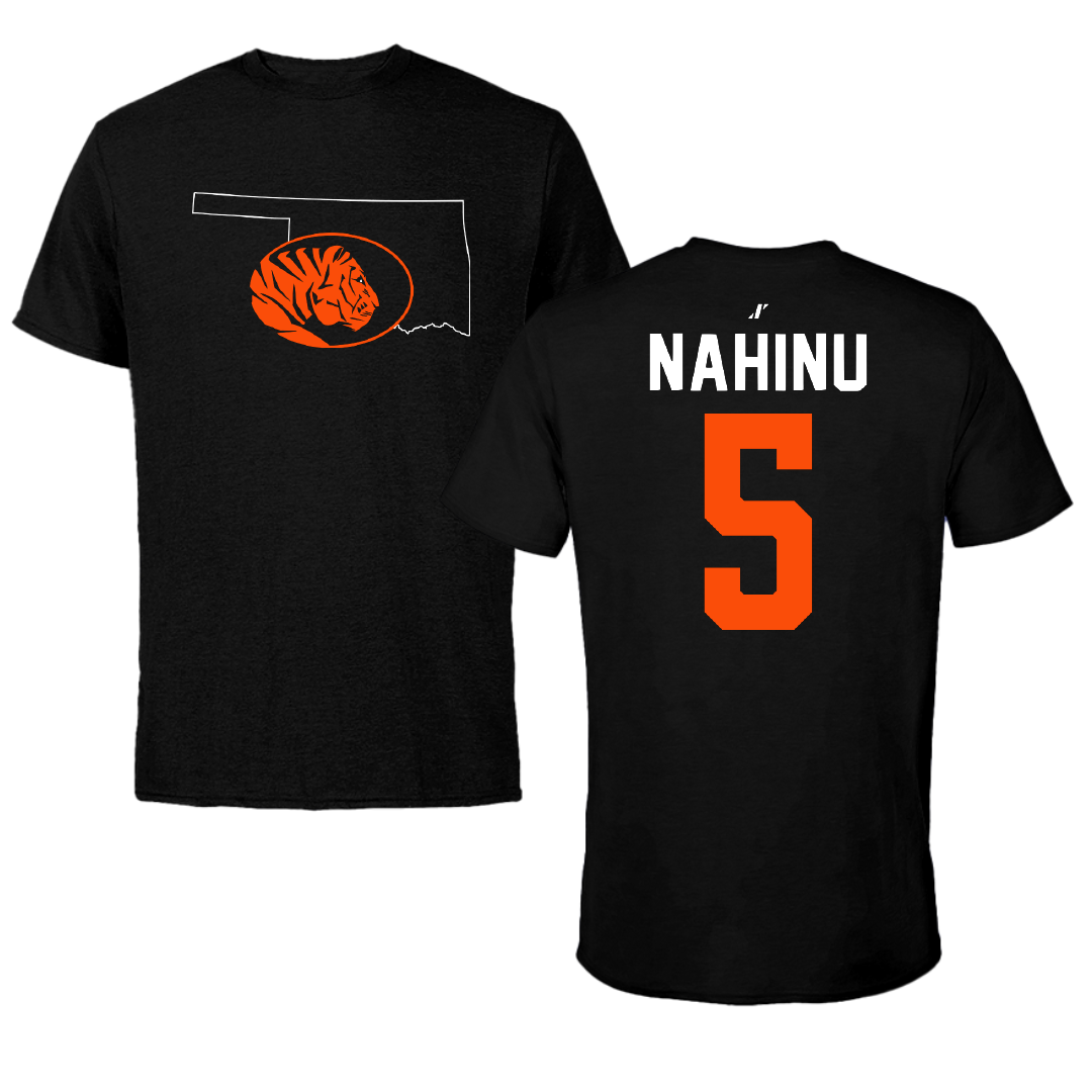 East Central University Volleyball Black State Tee - #5 Angel Nahinu