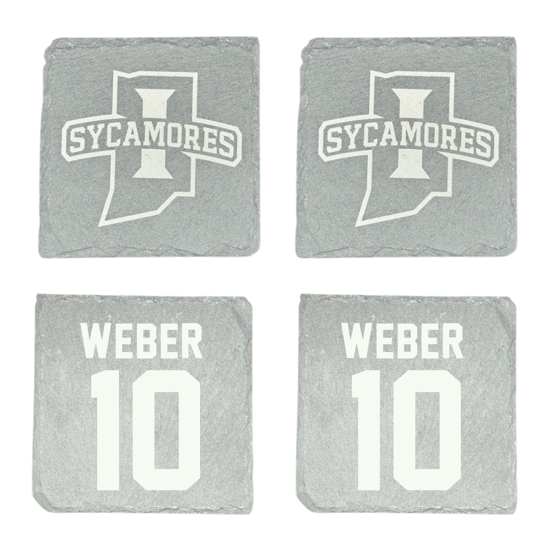 Indiana State University Volleyball Stone Coaster (4 Pack)  - #10 Emily Weber