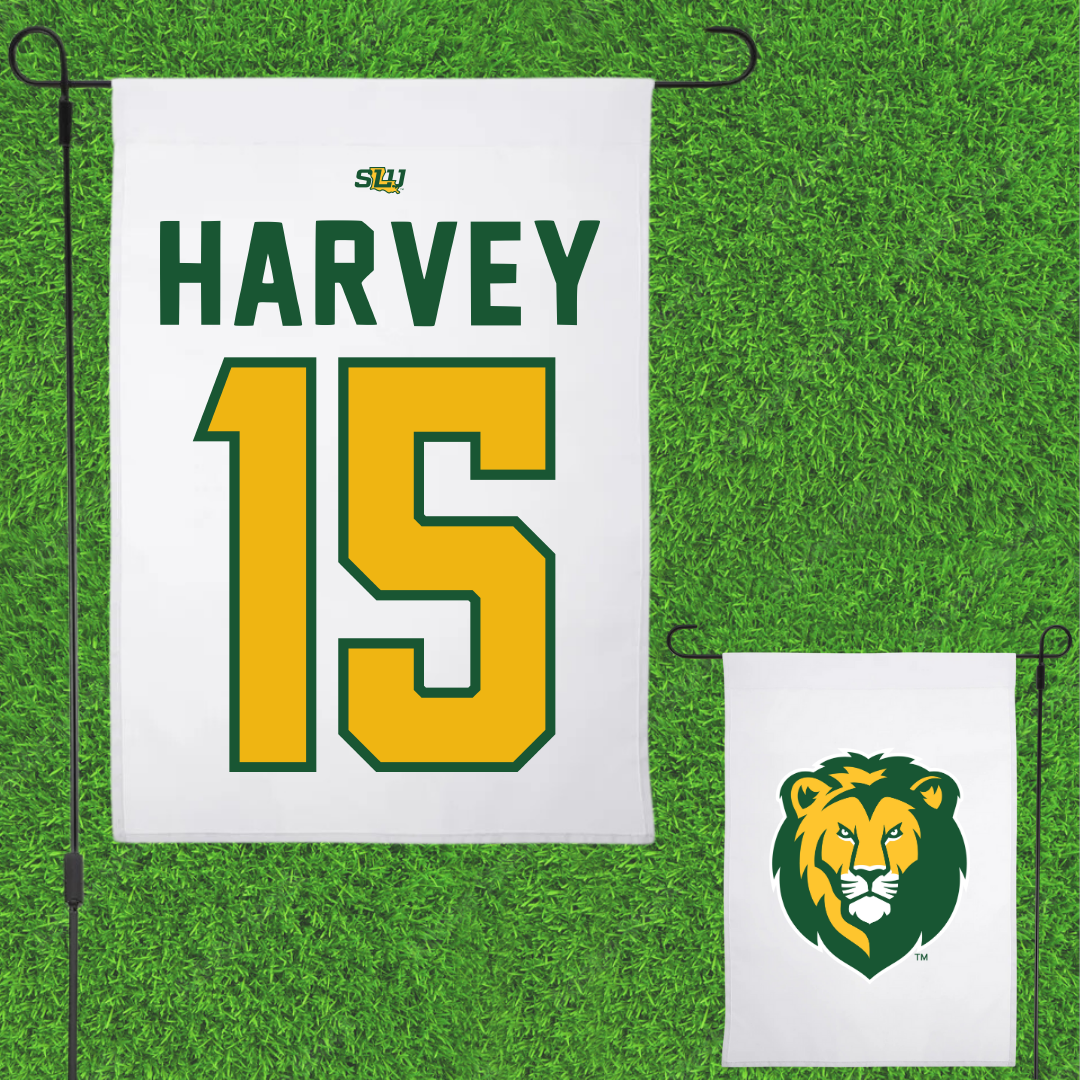 Southeastern Louisiana University Basketball White Garden Flag - #15 Daija Harvey