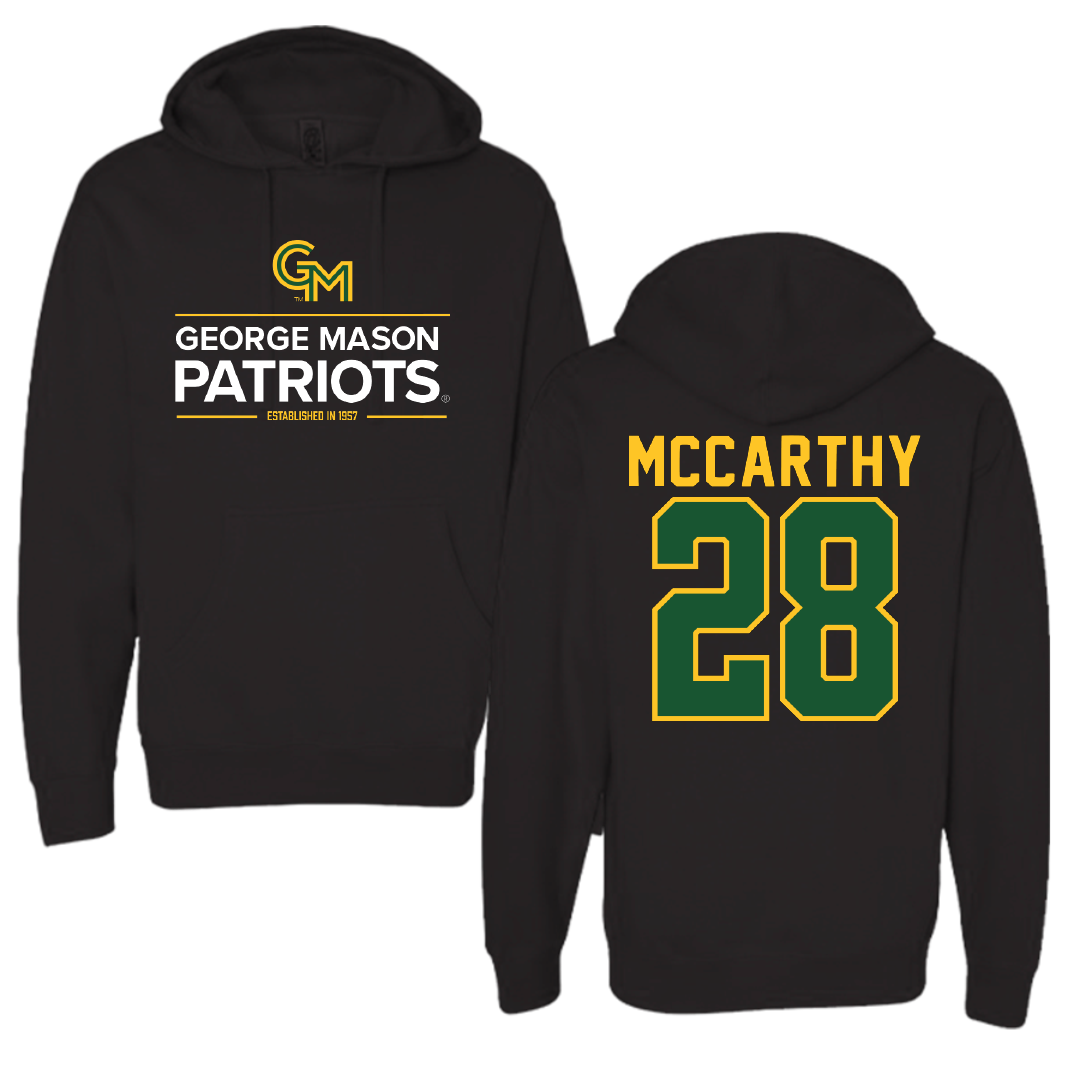 George Mason University Baseball Black General Hoodie - #28 Dylan McCarthy