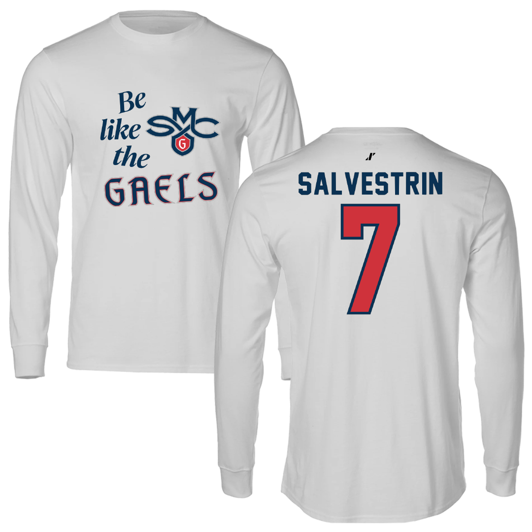 Saint Mary's College of California Soccer Light Gray Be Like Us Performance Long Sleeve - #7 Tessa Salvestrin