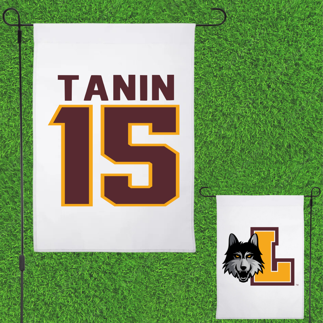 Loyola University-Chicago Basketball White Garden Flag - #15 Sitori Tanin