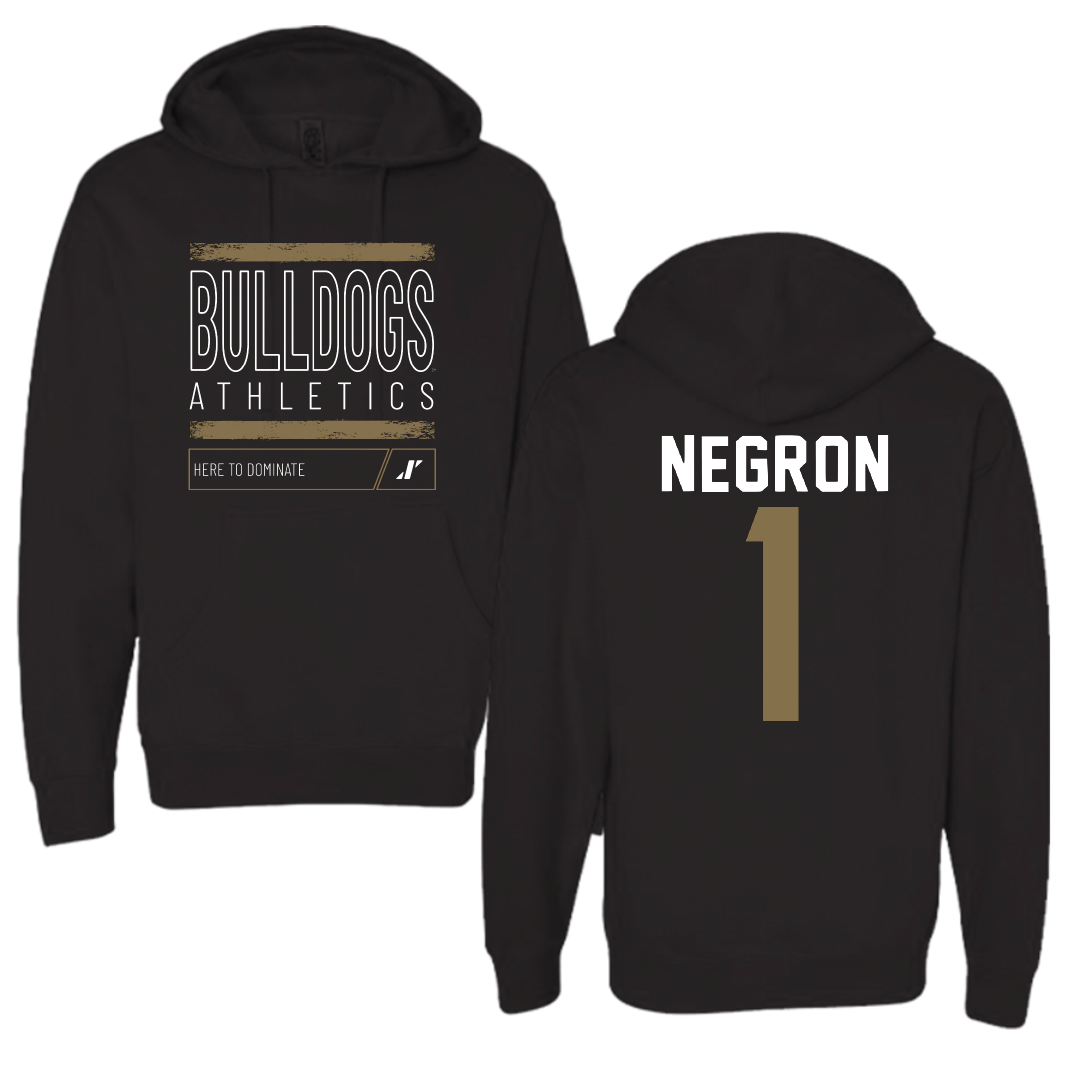 Bryant University Soccer Black Dominate Hoodie - #1 Selena Negron
