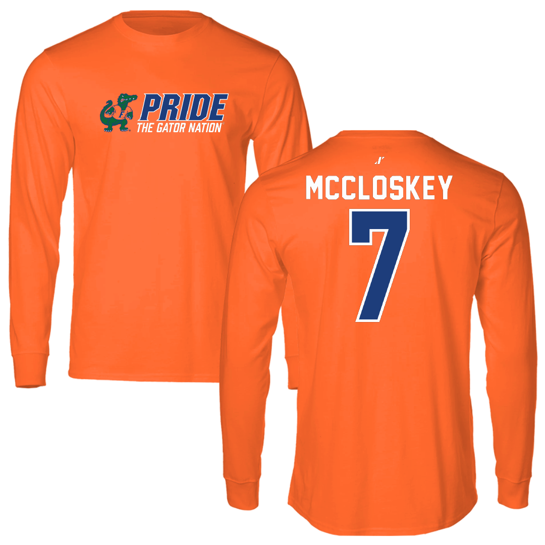 University of Florida Soccer Orange General Long Sleeve - #7 Lauren McCloskey