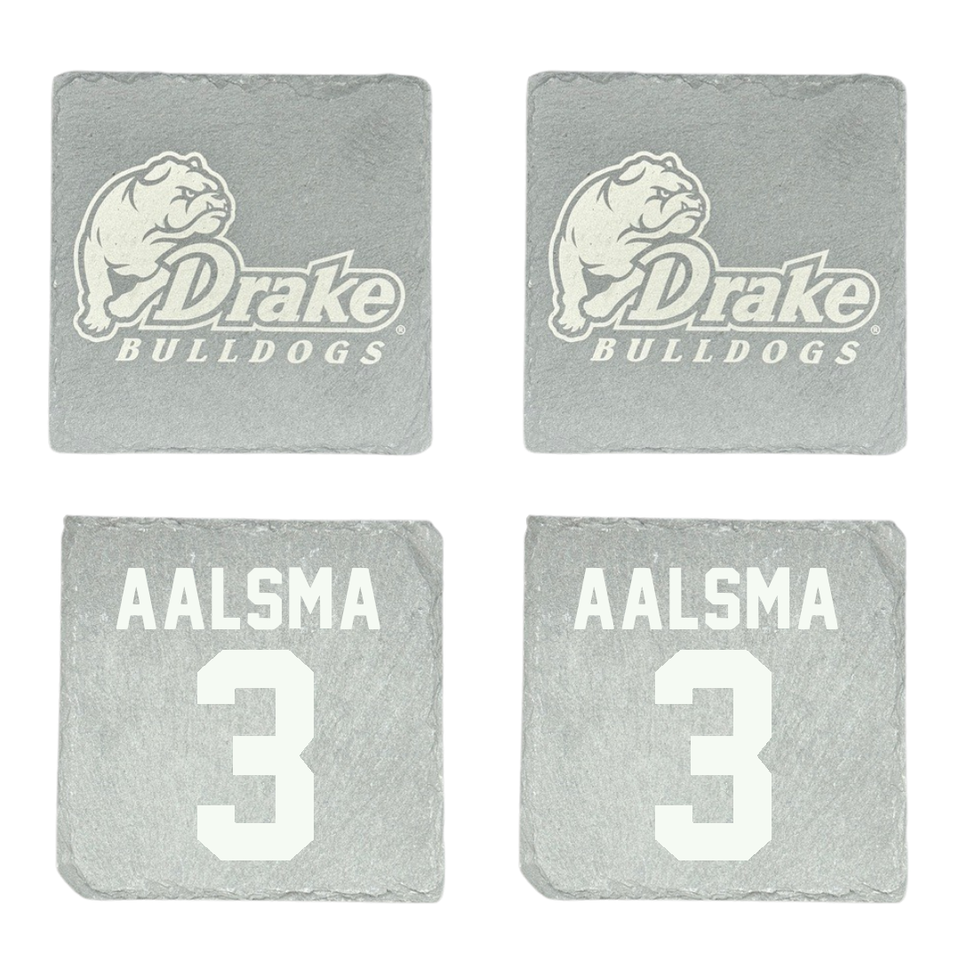 Drake University Basketball Stone Coaster (4 Pack)  - #3 Abbie Aalsma