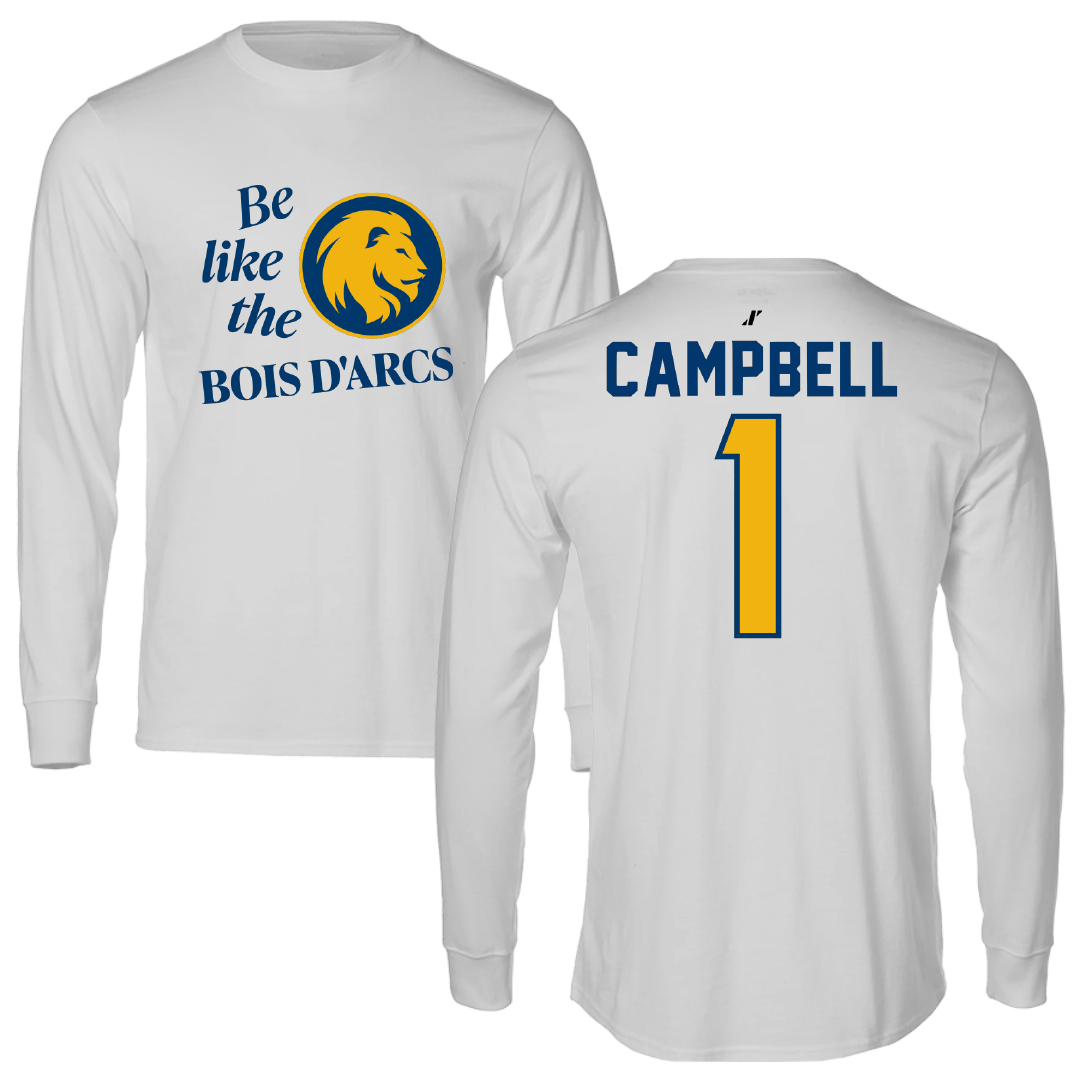 East Texas A&M University Volleyball Light Gray Be Like Us Long Sleeve - #1 Gracie Campbell