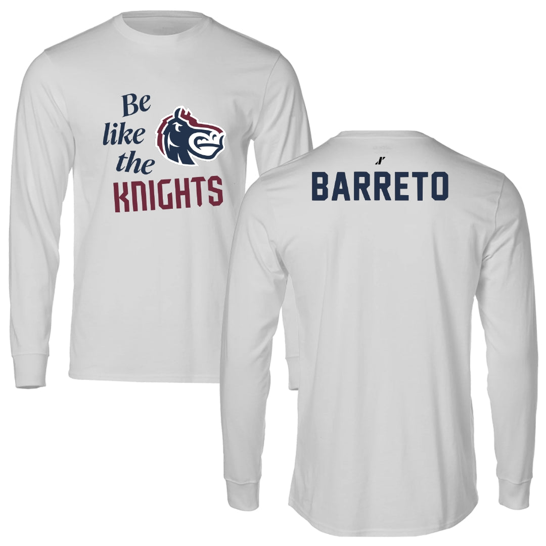 Fairleigh Dickinson University-Metropolitan Campus TF and XC Light Gray Be Like Us Performance Long Sleeve - Brandon Barreto
