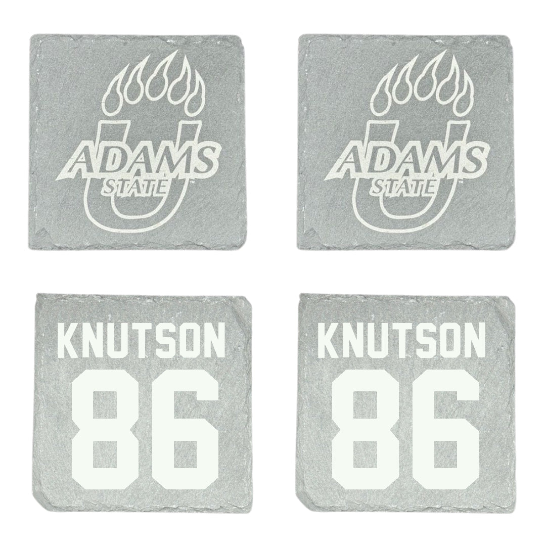 Adams State University Football Stone Coaster (4 Pack)  - #86 Kelin Knutson
