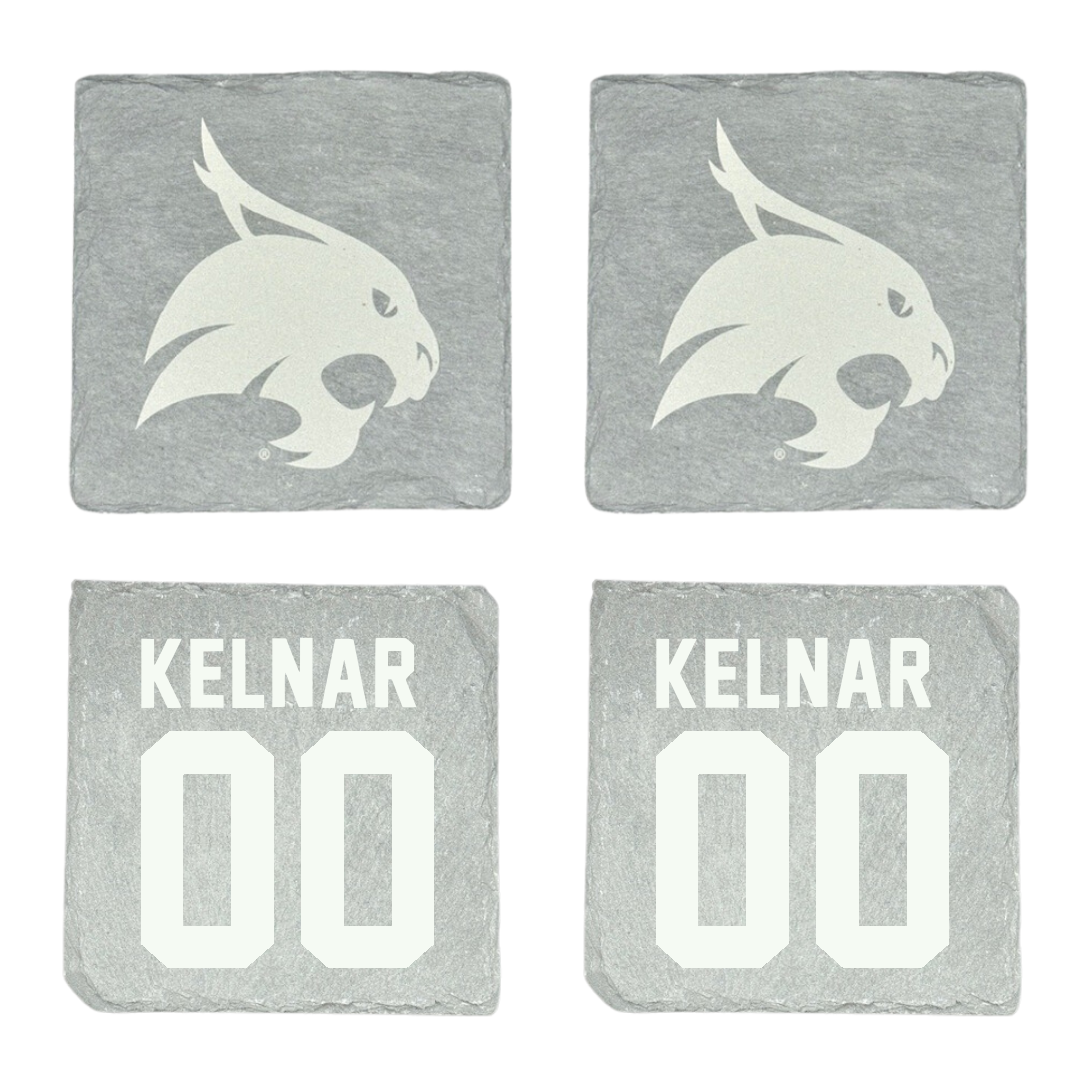 Texas State University Softball Stone Coaster (4 Pack)  - #00 Megan Kelnar