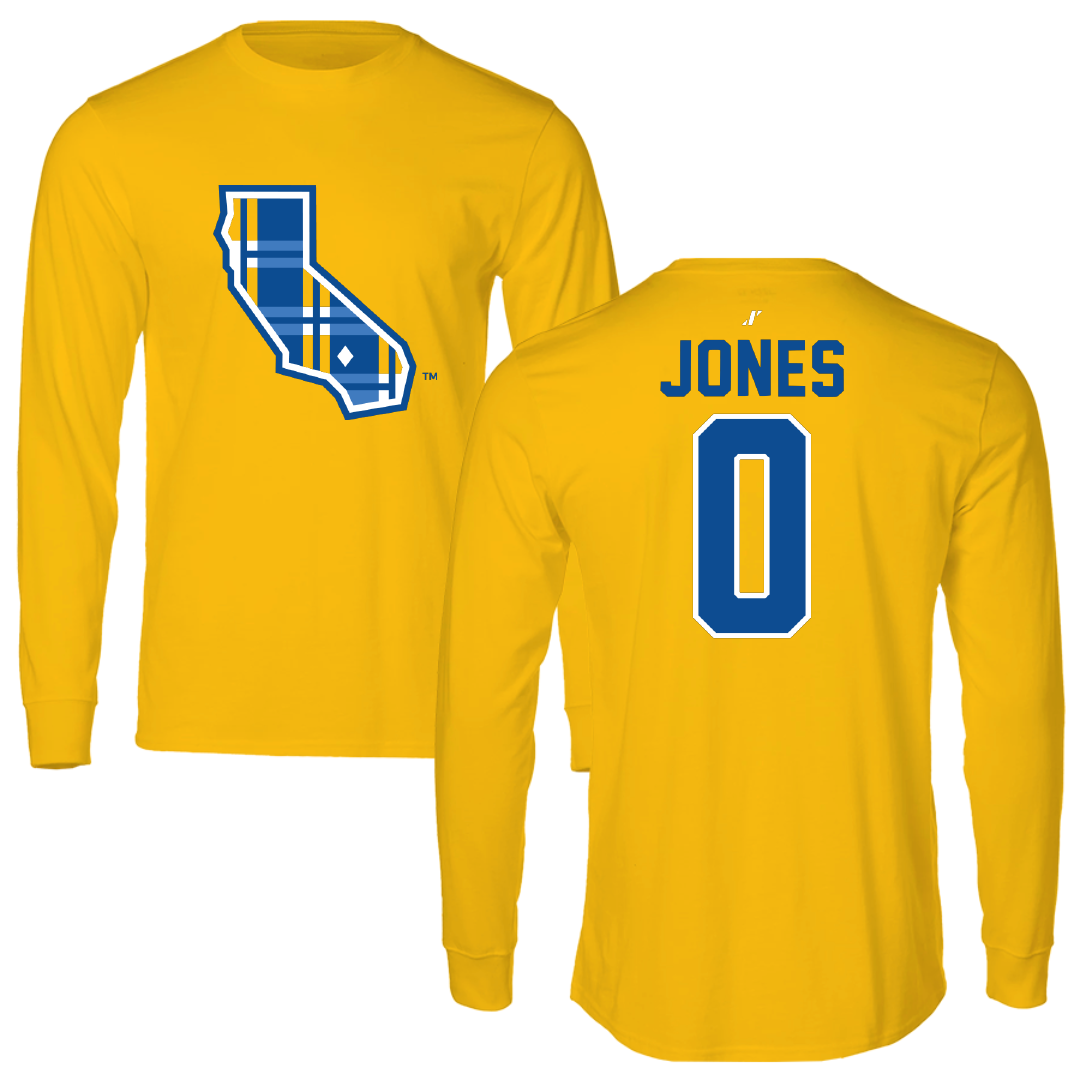 University of California-Riverside Basketball Gold Performance Long Sleeve - #0 Tyler Jones