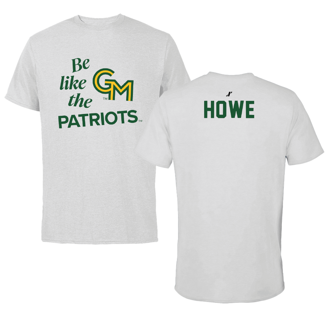 George Mason University Rowing Light Gray Be Like Us Tee - Julia Howe
