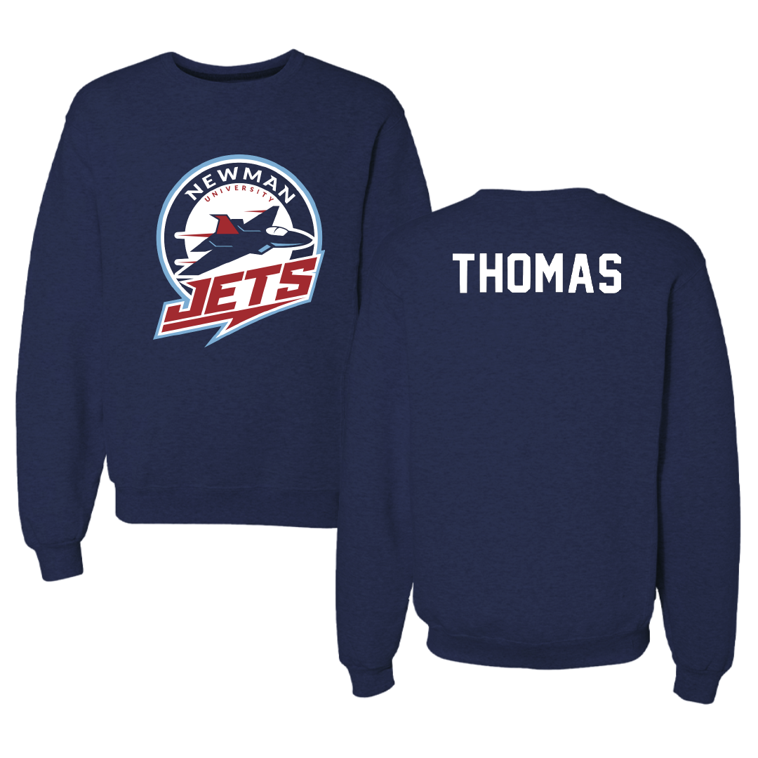 Newman University Cheer Navy Crewneck - Amaya Thomas