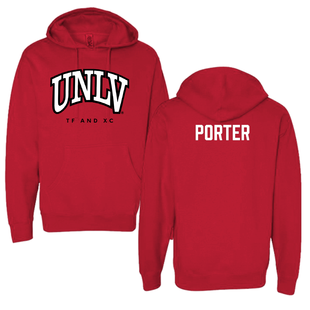University of Nevada-Las Vegas TF and XC Red Block Hoodie - Kennedi Porter