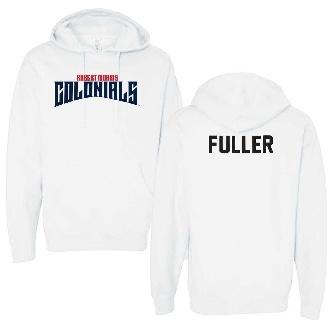 Robert Morris University TF and XC White Classic Hoodie - Morgan Fuller