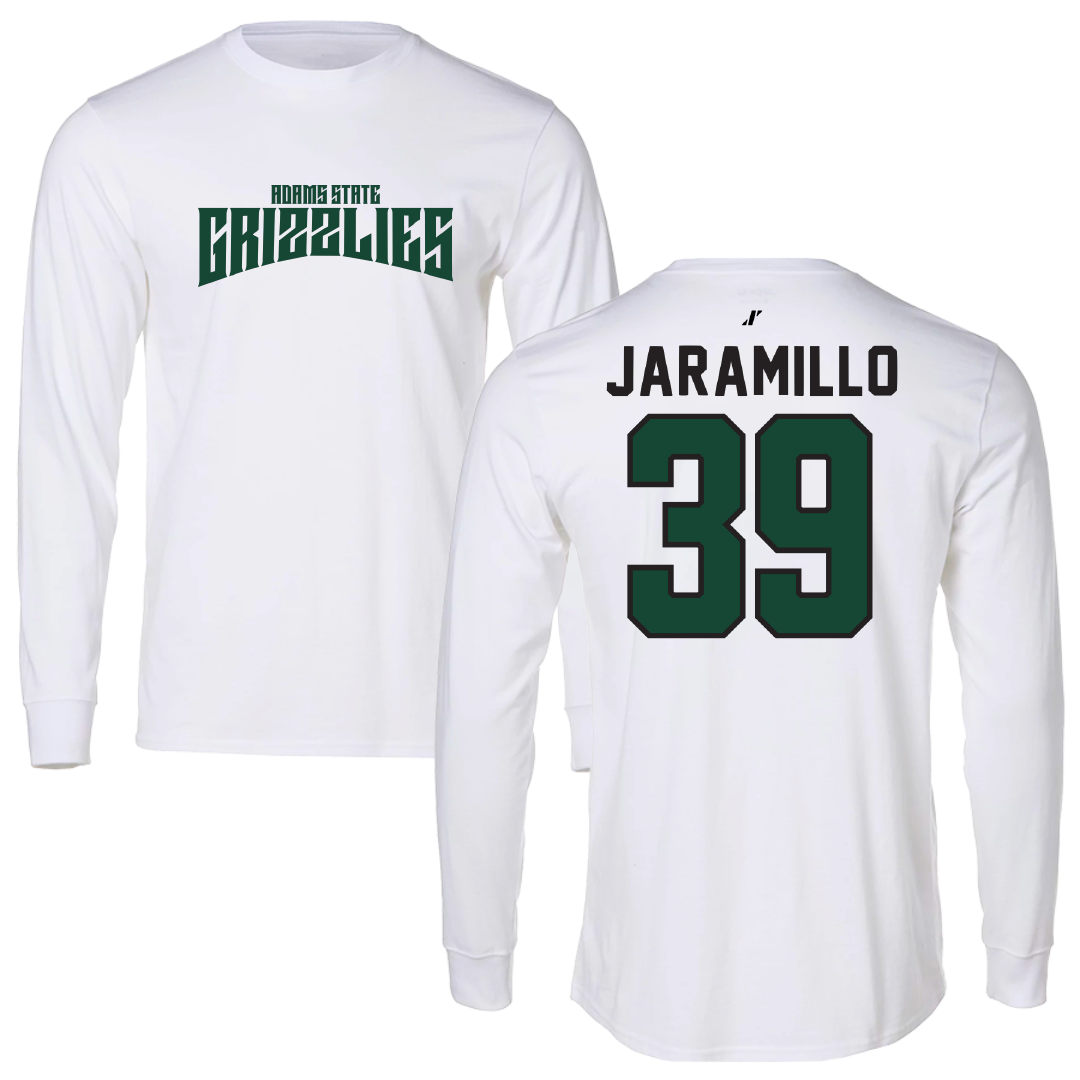 Adams State University Soccer White Classic Performance Long Sleeve - #39 Cassandra Jaramillo
