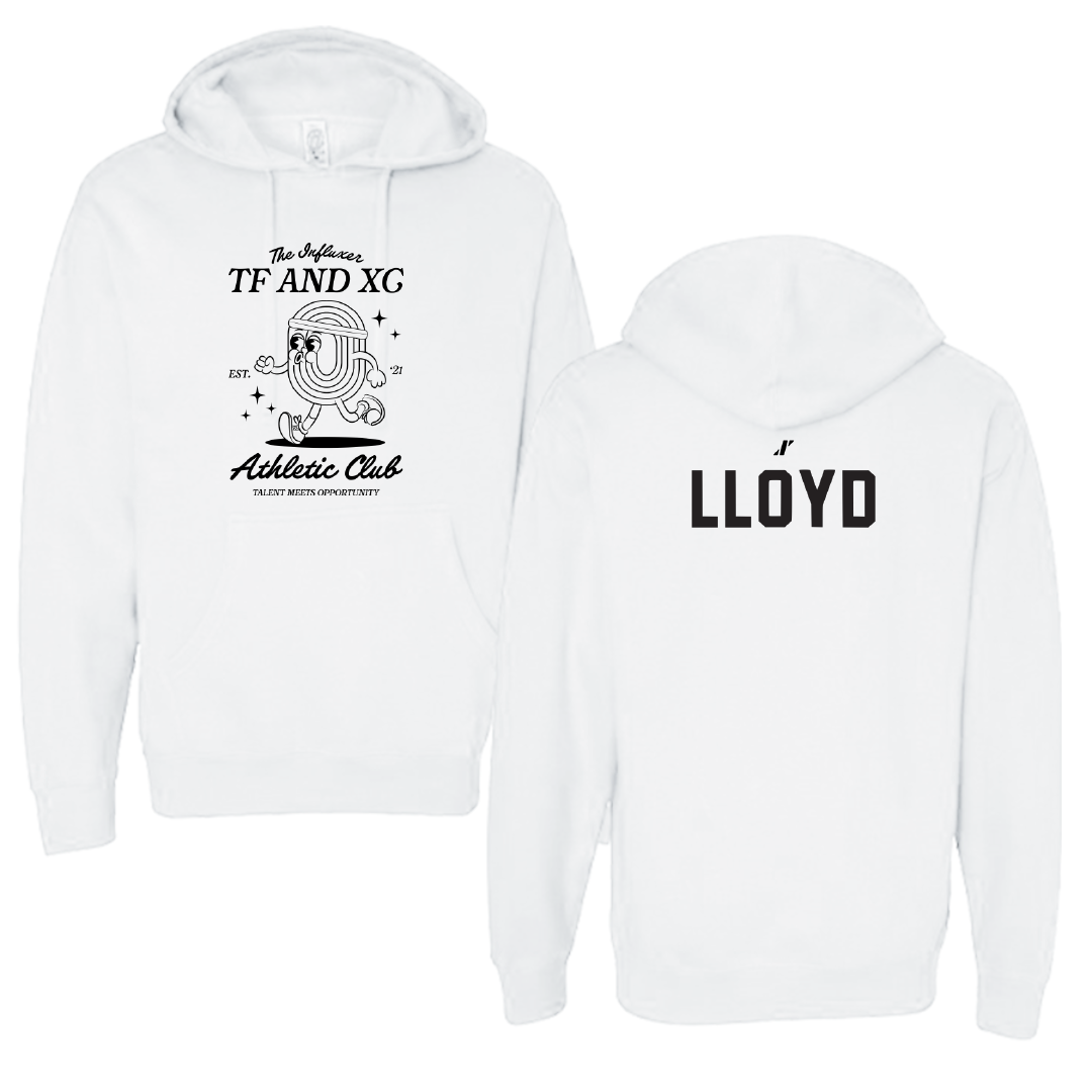 TF and XC White Influxer Athletic Club Hoodie - Mary Lloyd