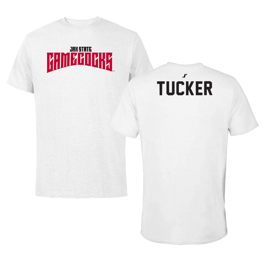 Jacksonville State University TF and XC White Classics Performance Tee - Hailey Tucker