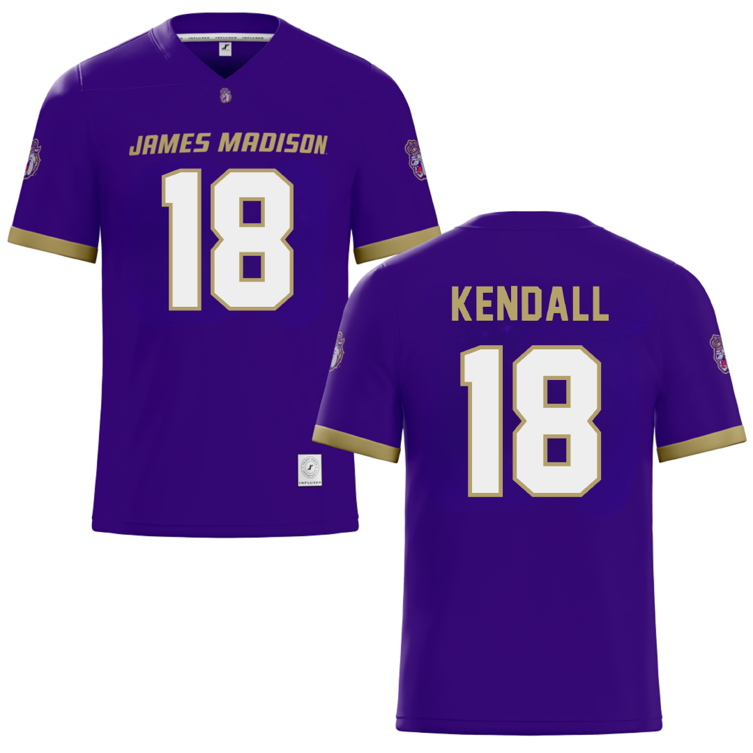 James Madison University Purple Football Jersey - #18 Blake Kendall