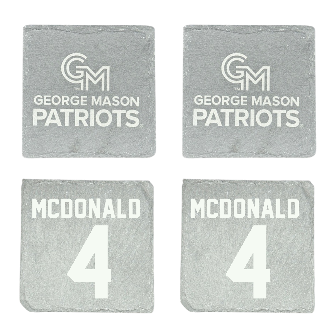 George Mason University Volleyball Stone Coaster (4 Pack)  - #4 Troy McDonald