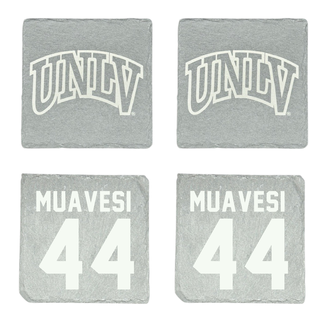 University of Nevada-Las Vegas Football Stone Coaster (4 Pack)  - #44 Waisale Muavesi