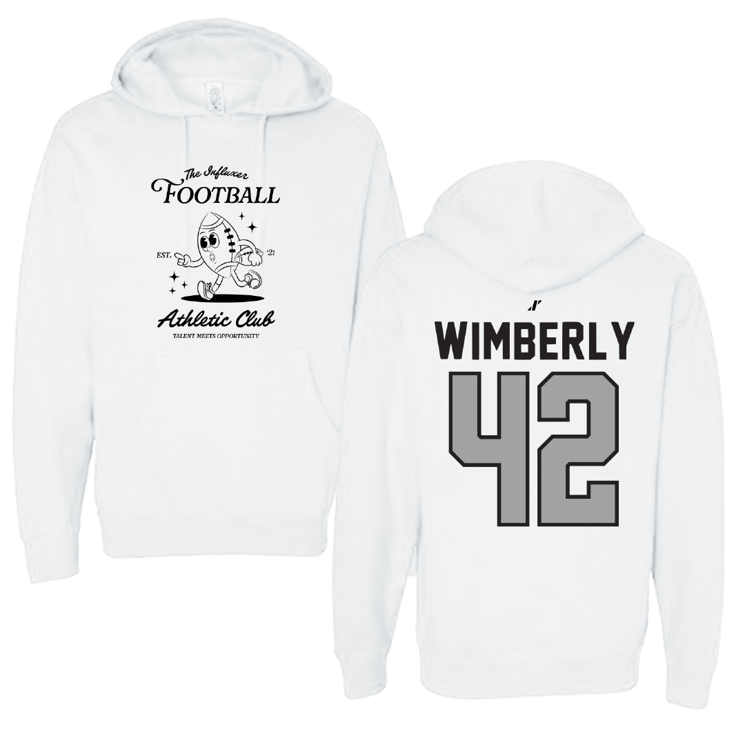 Football White Influxer Athletic Club Hoodie - #42 Daemian Wimberly