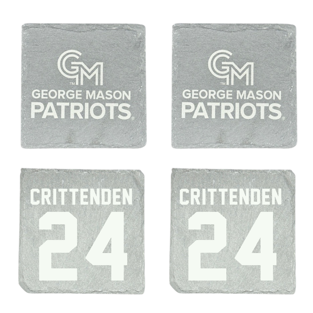 George Mason University Soccer Stone Coaster (4 Pack)  - #24 Davis Crittenden