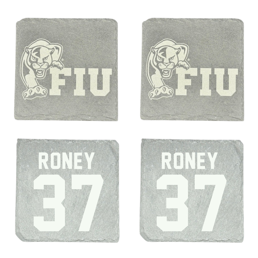 Florida International University Baseball Stone Coaster (4 Pack)  - #37 Brendan Roney