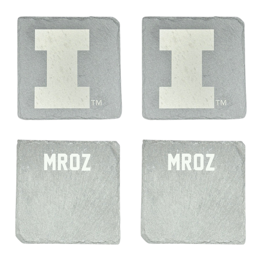 University of Illinois Tennis Stone Coaster (4 Pack)  - William Mroz
