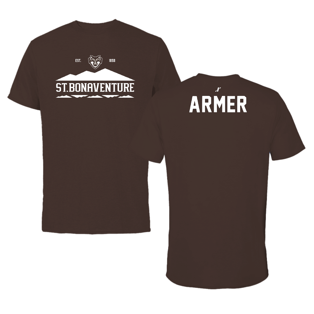 St. Bonaventure University TF and XC Brown General Tee - Jake Armer