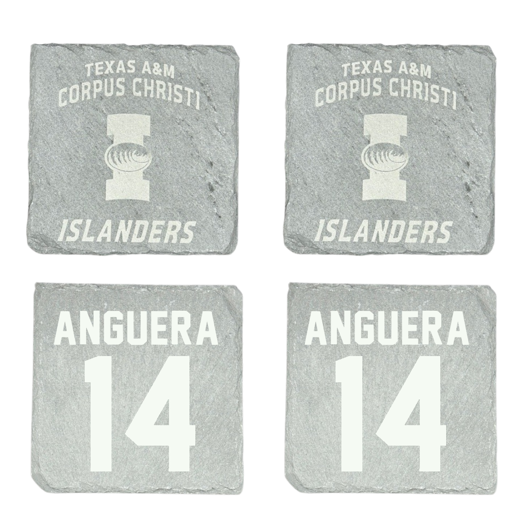 Texas A&M University-Corpus Christi Basketball Stone Coaster (4 Pack)  - #14 Bruna Anguera