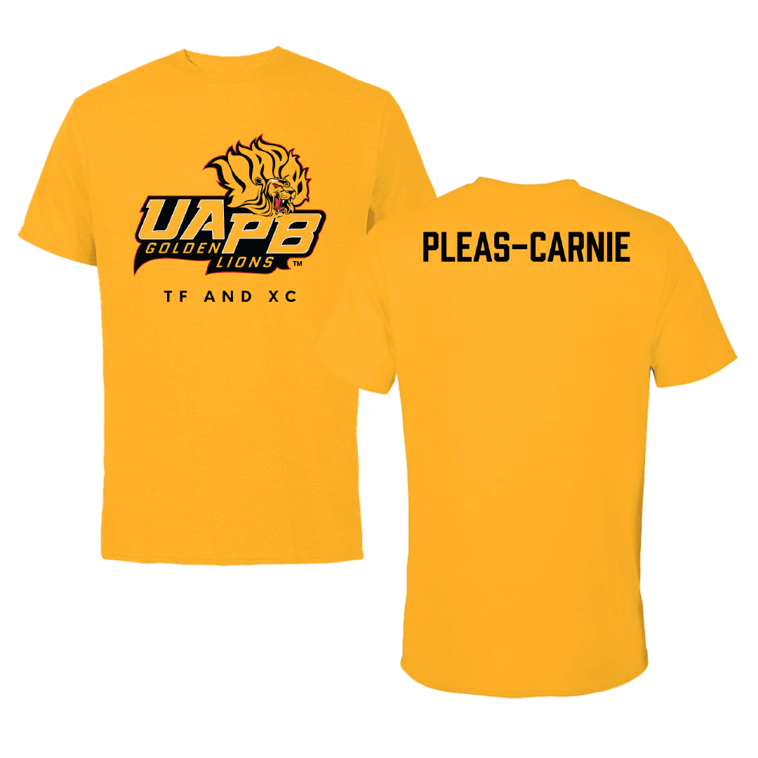 University of Arkansas-Pine Bluff TF and XC Gold Performance Tee - Akili Pleas-Carnie
